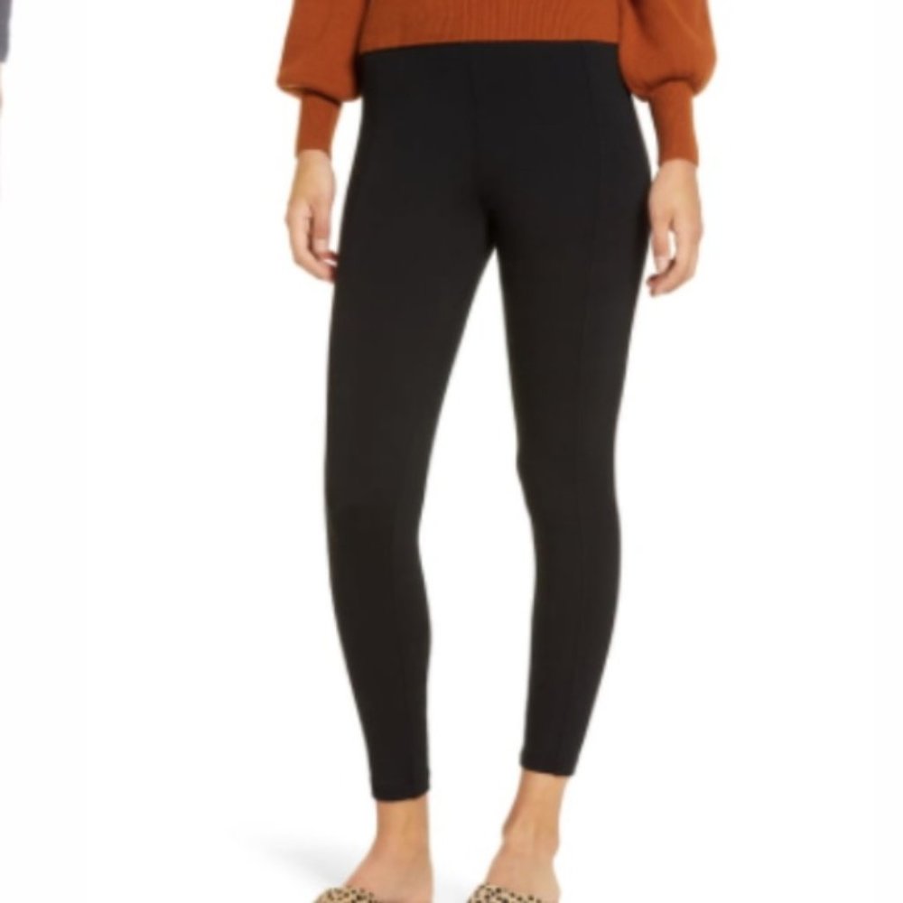 Nordstrom Black Everyday Basic Crop Leggings S - image 2
